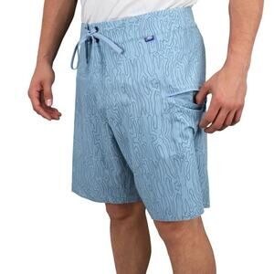 AFTCO Saba Boardshort blue print size 36